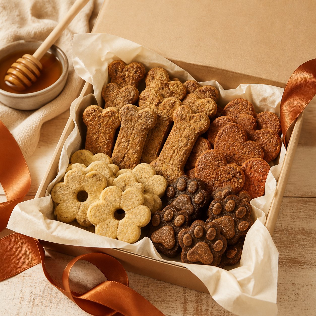 Geschenkbox mit Hundeleckerlis